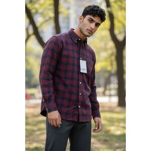 North Country Portuguese Button Down Flannel Size Medium New With Tags.